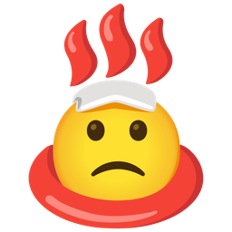 hot springs and slightly frowning face