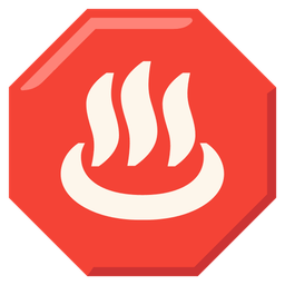 hot springs and stop sign