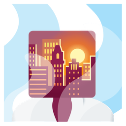 hot springs and sunset