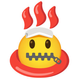 hot springs and zipper-mouth face