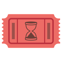 hourglass done and admission tickets