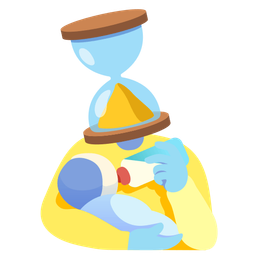 hourglass done and baby bottle