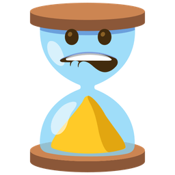 hourglass done and biting lip