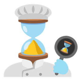 hourglass done and cooking