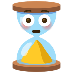 hourglass done and flushed face