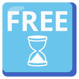 hourglass done and FREE button