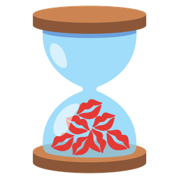 hourglass done and kiss mark