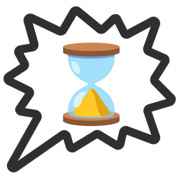 hourglass done and right anger bubble