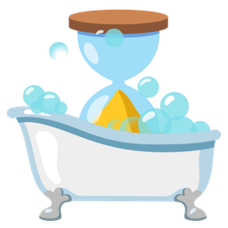 hourglass done and soap