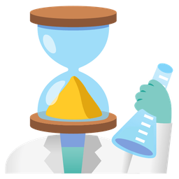 hourglass done and test tube