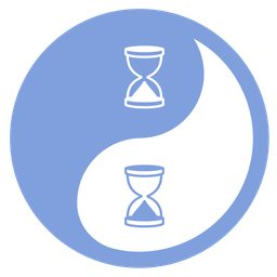 hourglass done and yin yang