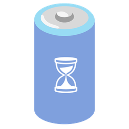 hourglass not done and battery