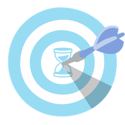 hourglass not done and bow and arrow