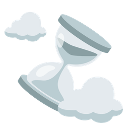 hourglass not done and cloud