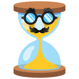 hourglass not done and disguised face