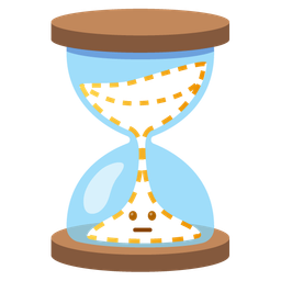 hourglass not done and dotted line face