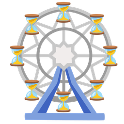 hourglass not done and ferris wheel