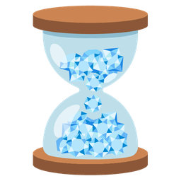 hourglass not done and gem stone