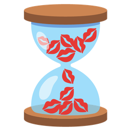 hourglass not done and kiss mark