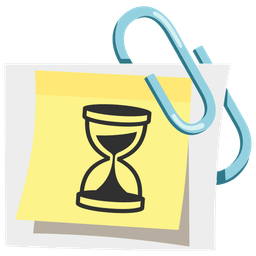 hourglass not done and linked paperclips