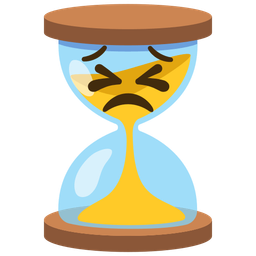 hourglass not done and persevering face