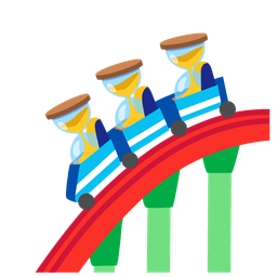 hourglass not done and roller coaster