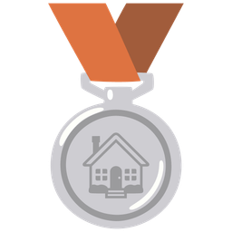 house and 2nd place medal