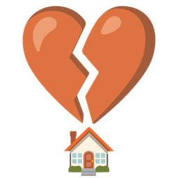 house and broken heart