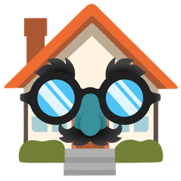 house and disguised face
