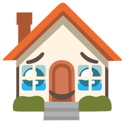 house and face holding back tears