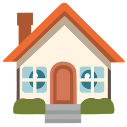 house and face without mouth