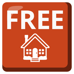 house and FREE button