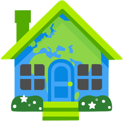 house and globe showing Europe-Africa