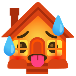 house and hot face