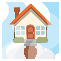 house and hot springs