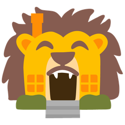 house and lion