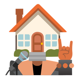 house and microphone