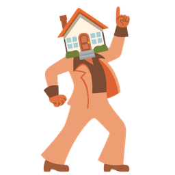 house and mirror ball