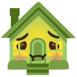 house and nauseated face