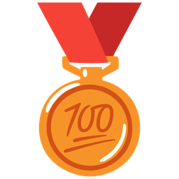hundred points and 3rd place medal