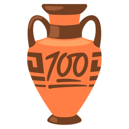 hundred points and amphora