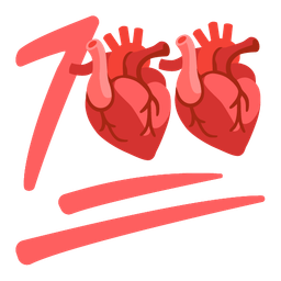 hundred points and anatomical heart