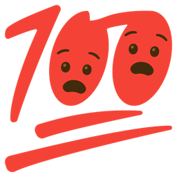 hundred points and anguished face