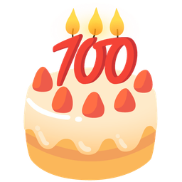 hundred points and birthday cake