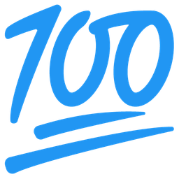 hundred points and blue heart