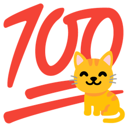 hundred points and cat face