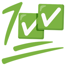 hundred points and check mark button