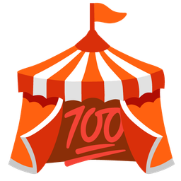 hundred points and circus tent