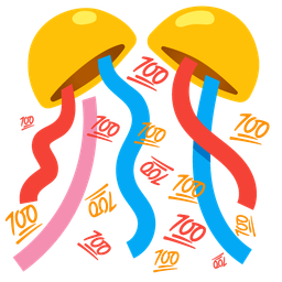 hundred points and confetti ball