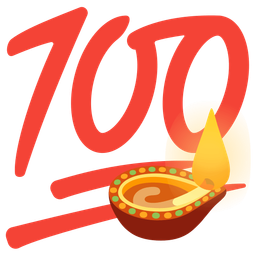 hundred points and diya lamp